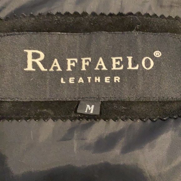 Raffaelo Genuine Leather Women’s Back Jacket Sz M - Picture 2 of 11